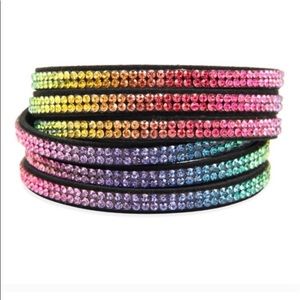 Rainbow Rhinestone Bracelet. NWT